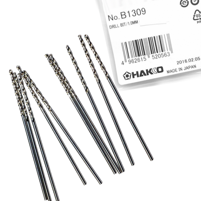 Дрель 1 мм HAKKO для FR-300/401 (10 шт. в комплекте) B1309 Дрель 1 мм HAKKO для FR-300/401 (10 шт. в комплекте) B1309