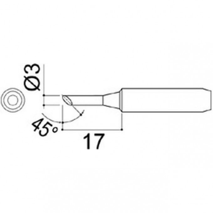 Наконечник HAKKO 900M-T-3CF Наконечник HAKKO 900M-T-3CF