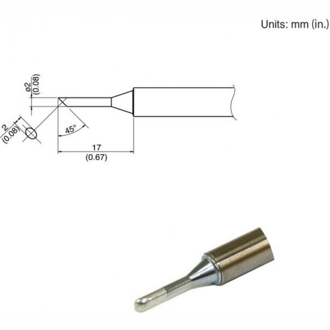 Наконечник HAKKO для HAKKO DASH FX-650 T34-C2 Наконечник HAKKO для HAKKO DASH FX-650 T34-C2