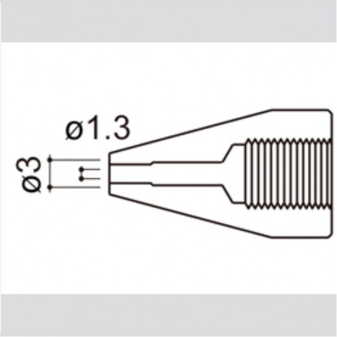 Наконечник HAKKO для НАККО 815, 816, d=1,3 A1501 Наконечник HAKKO для НАККО 815, 816, d=1,3 A1501