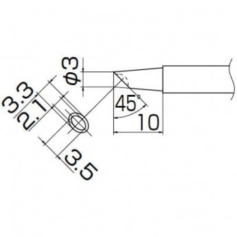 Наконечник HAKKO T13-BCM3 для паяльника FM-2026