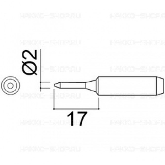 Наконечник HAKKO для паяльников DASH N452-T-SB Наконечник HAKKO для паяльников DASH N452-T-SB