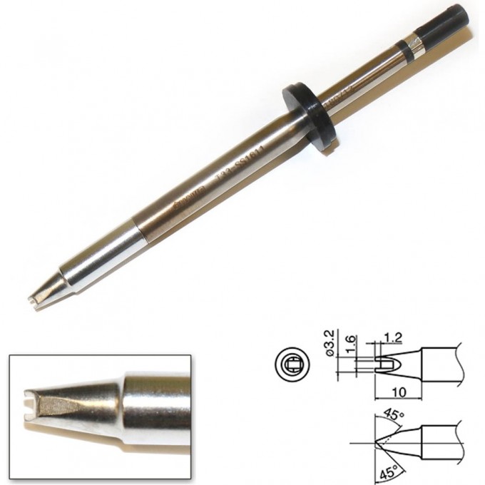 Наконечник HAKKO для станции FX-801 T33-SS1611 Наконечник HAKKO для станции FX-801 T33-SS1611