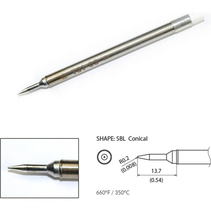 Наконечник HAKKO для станций FX-100 (350℃) T31-03SBL Наконечник HAKKO для станций FX-100 (350℃) T31-03SBL