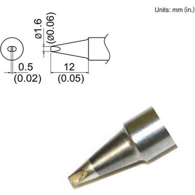 Наконечник HAKKO для станций FX-801 T33-D5 Наконечник HAKKO для станций FX-801 T33-D5