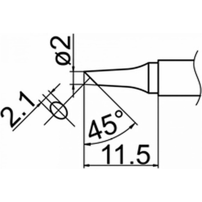Наконечник HAKKO T12-BC2 Наконечник HAKKO T12-BC2