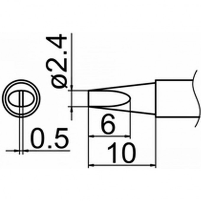 Наконечник HAKKO T12-D24Z Наконечник HAKKO T12-D24Z