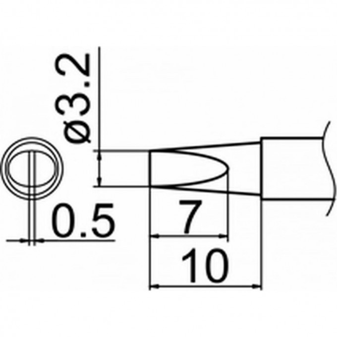 Наконечник HAKKO T12-DL32 Наконечник HAKKO T12-DL32