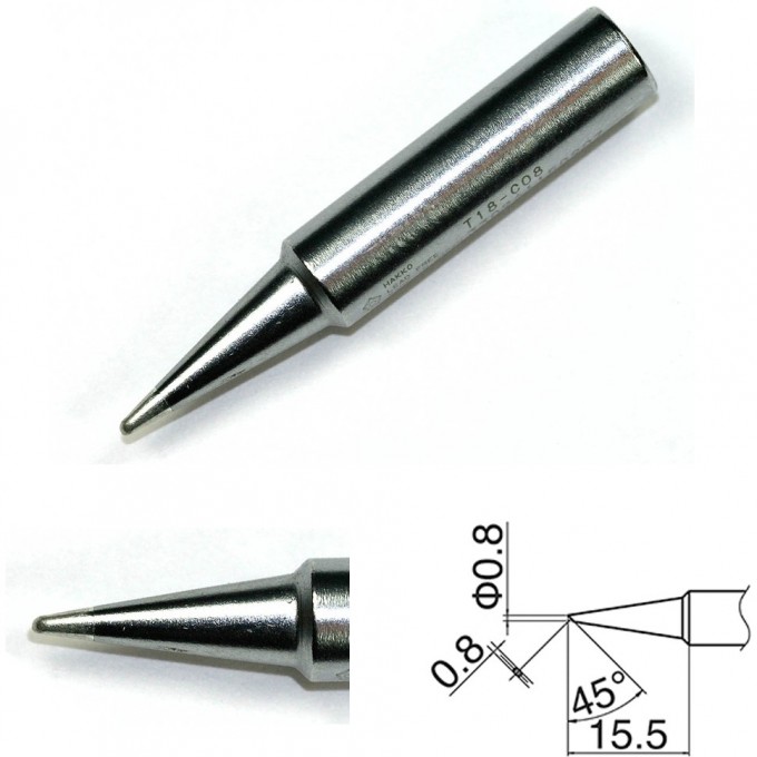 Наконечник HAKKO T18-C08 Наконечник HAKKO T18-C08