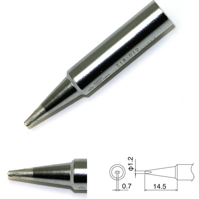 Наконечник HAKKO T18-D12 Наконечник HAKKO T18-D12