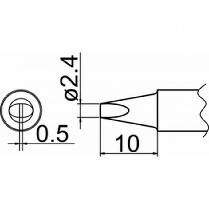 Наконечник HAKKO T20-D24 Наконечник HAKKO T20-D24