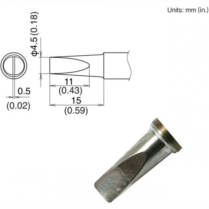 Наконечник HAKKO T22-D45 Наконечник HAKKO T22-D45