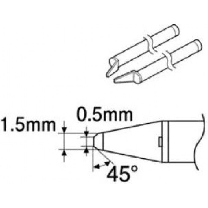 Сменная головка HAKKO для FR-803B, d=1,5x3 A1142B Сменная головка HAKKO для FR-803B, d=1,5x3 A1142B