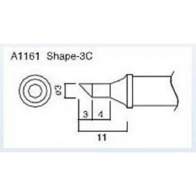Сменная головка HAKKO для станций 838 A1161 Сменная головка HAKKO для станций 838 A1161