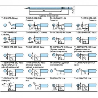 Сменная головка HAKKO T2-08LD для станций FX-951