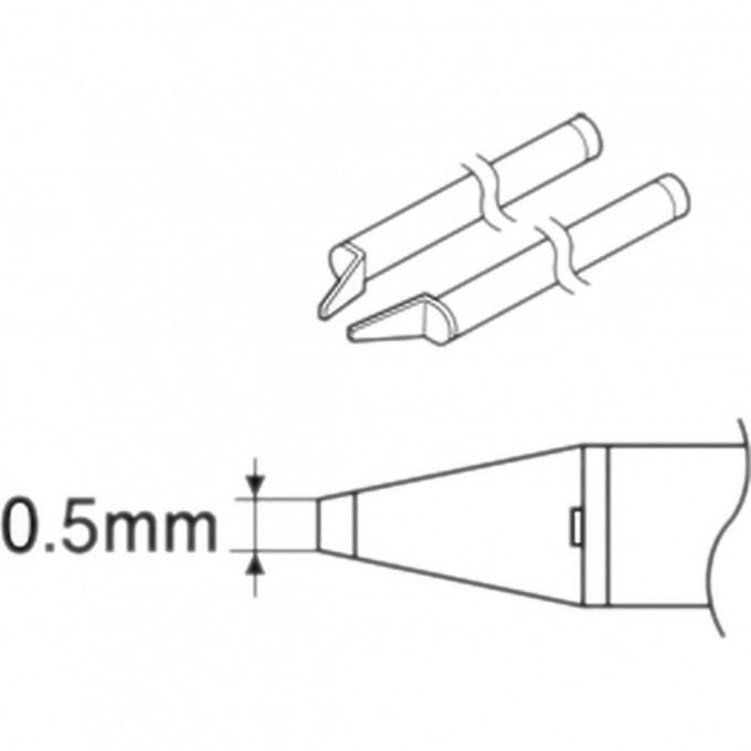 Сменная головка HAKKO для термопинцета HAKKO 950 (C1311), 0.5L A1577 Сменная головка HAKKO для термопинцета HAKKO 950 (C1311), 0.5L A1577