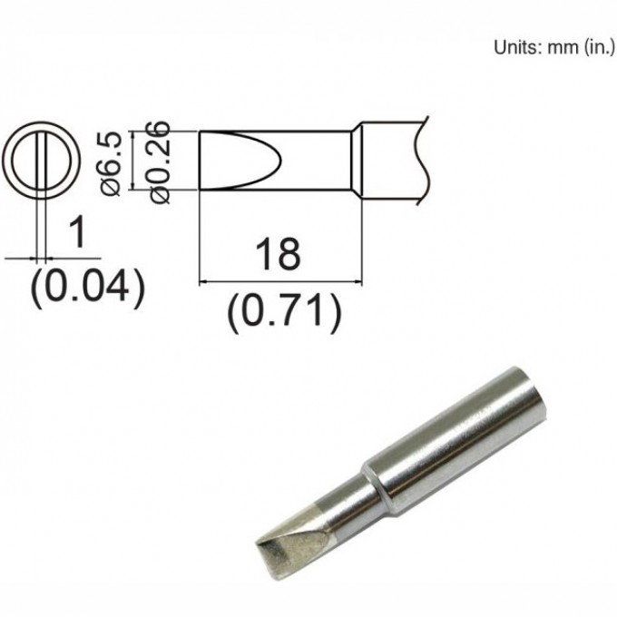 Сменный наконечник HAKKO T19-D65 Сменный наконечник HAKKO T19-D65