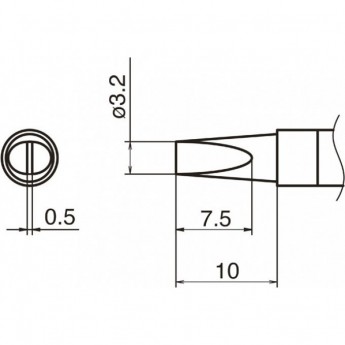 Сменный наконечник HAKKO T36-B2
