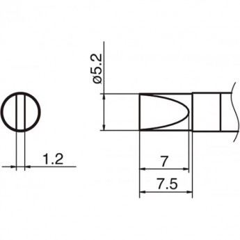 Сменный наконечник HAKKO T36-D52